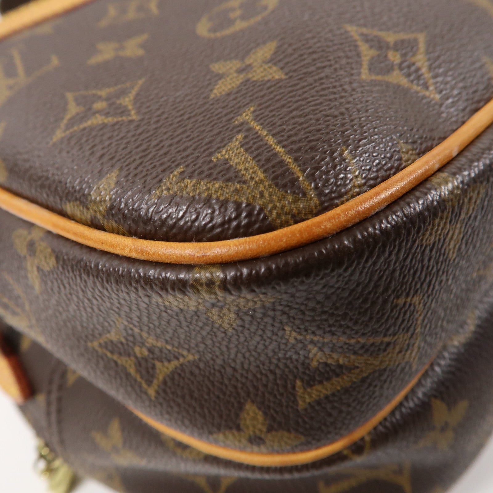 LOUIS VUITTON 【激減優惠】Monogram Reporter金扣肩背袋啡色