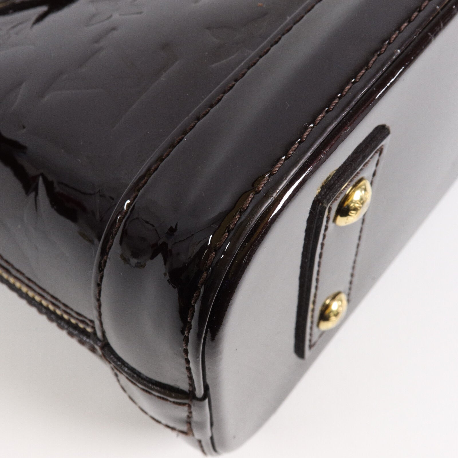 LOUIS VUITTON Monogram Vernis Alma BB手挽肩背兩用袋