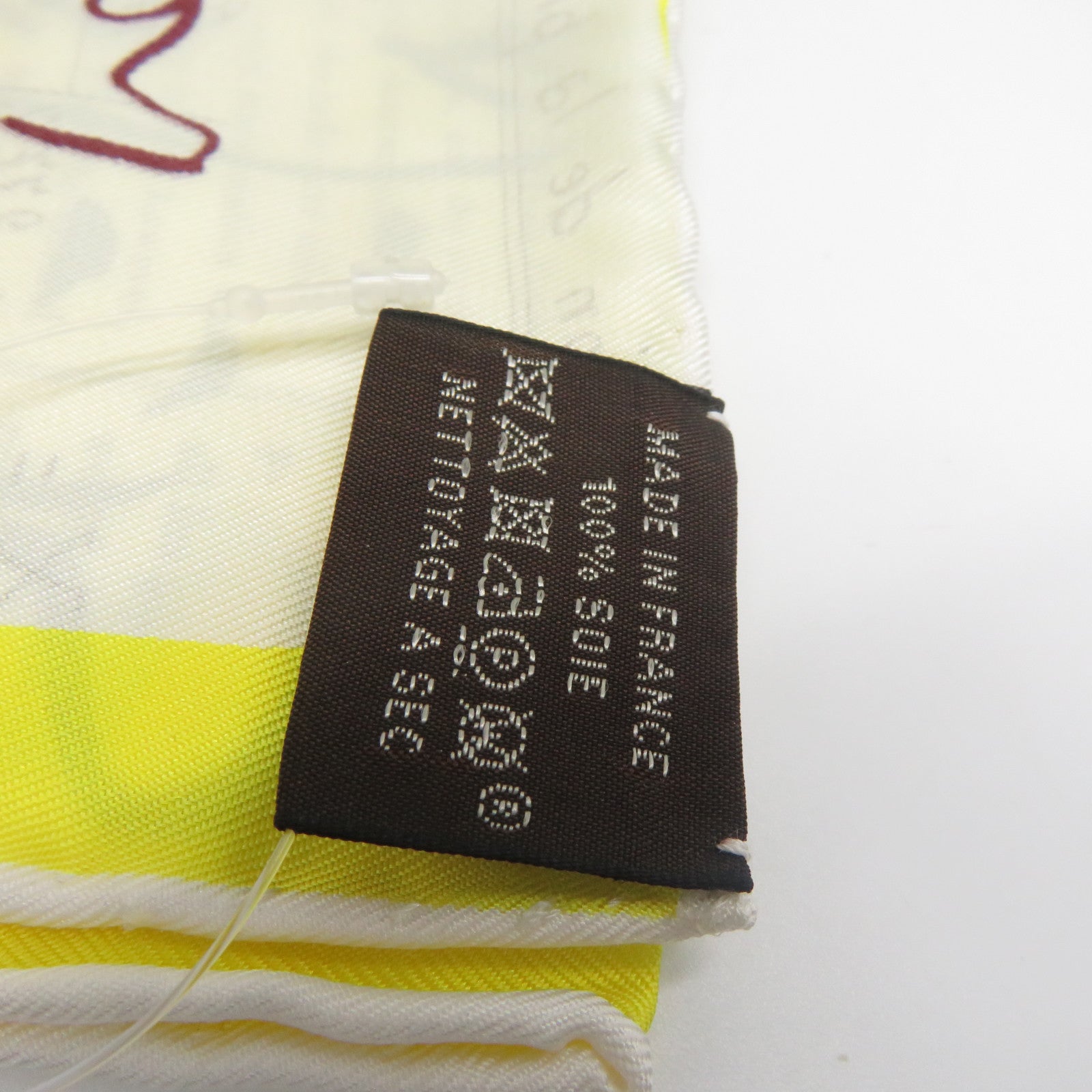HERMES 【激減優惠】絲質Scarf絲巾黃色