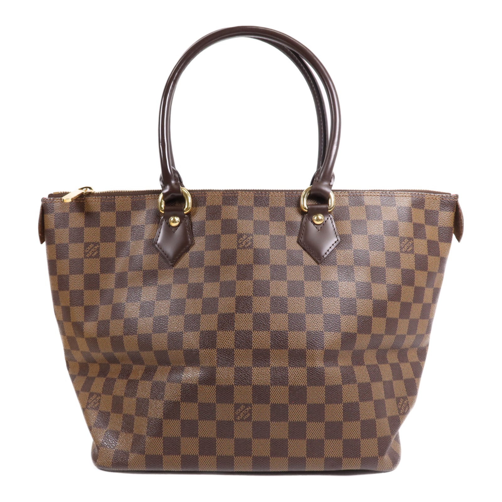 LOUIS VUITTON Damier Saleya MM金扣肩背袋/手挽袋