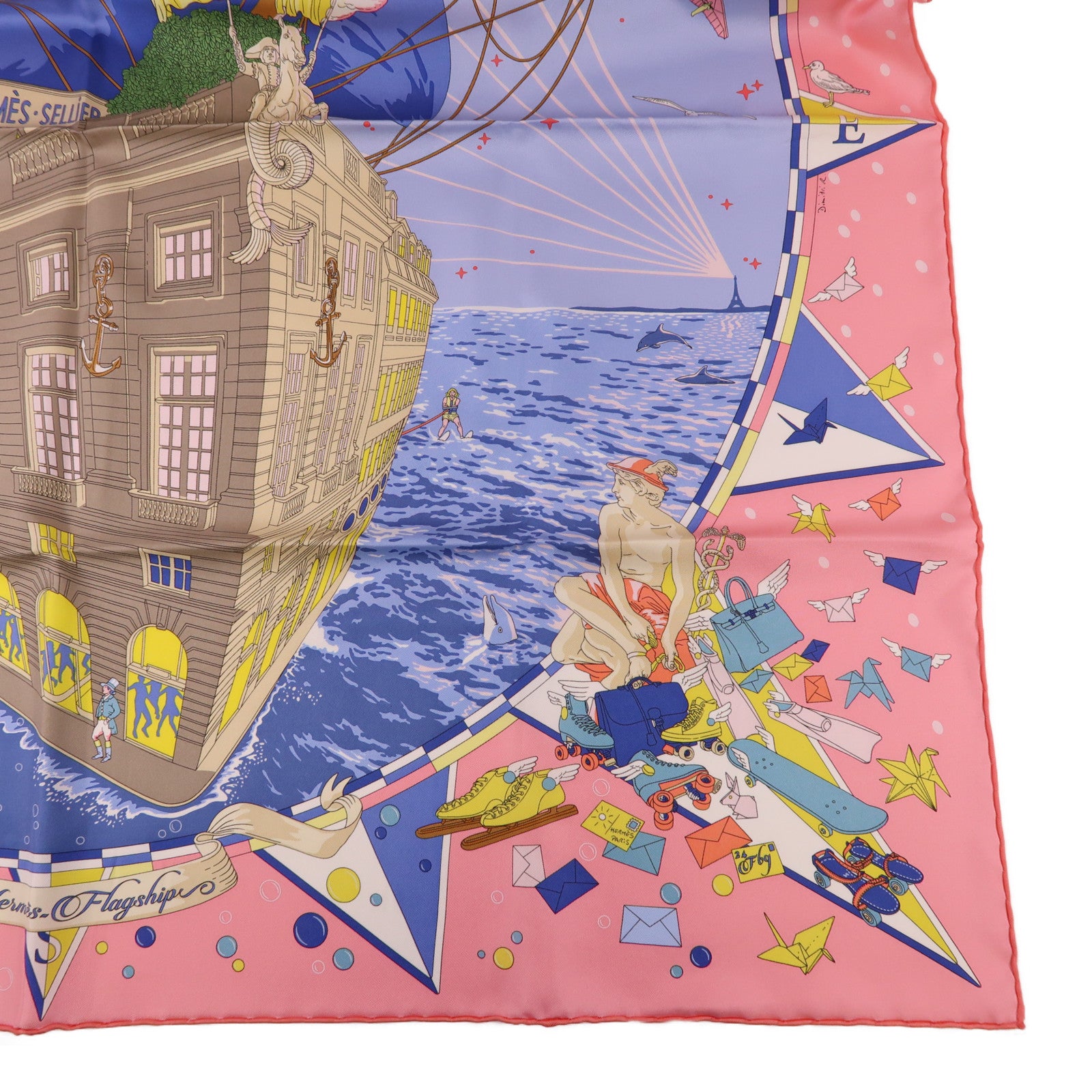 HERMES 絲質Scarf 90X90絲巾