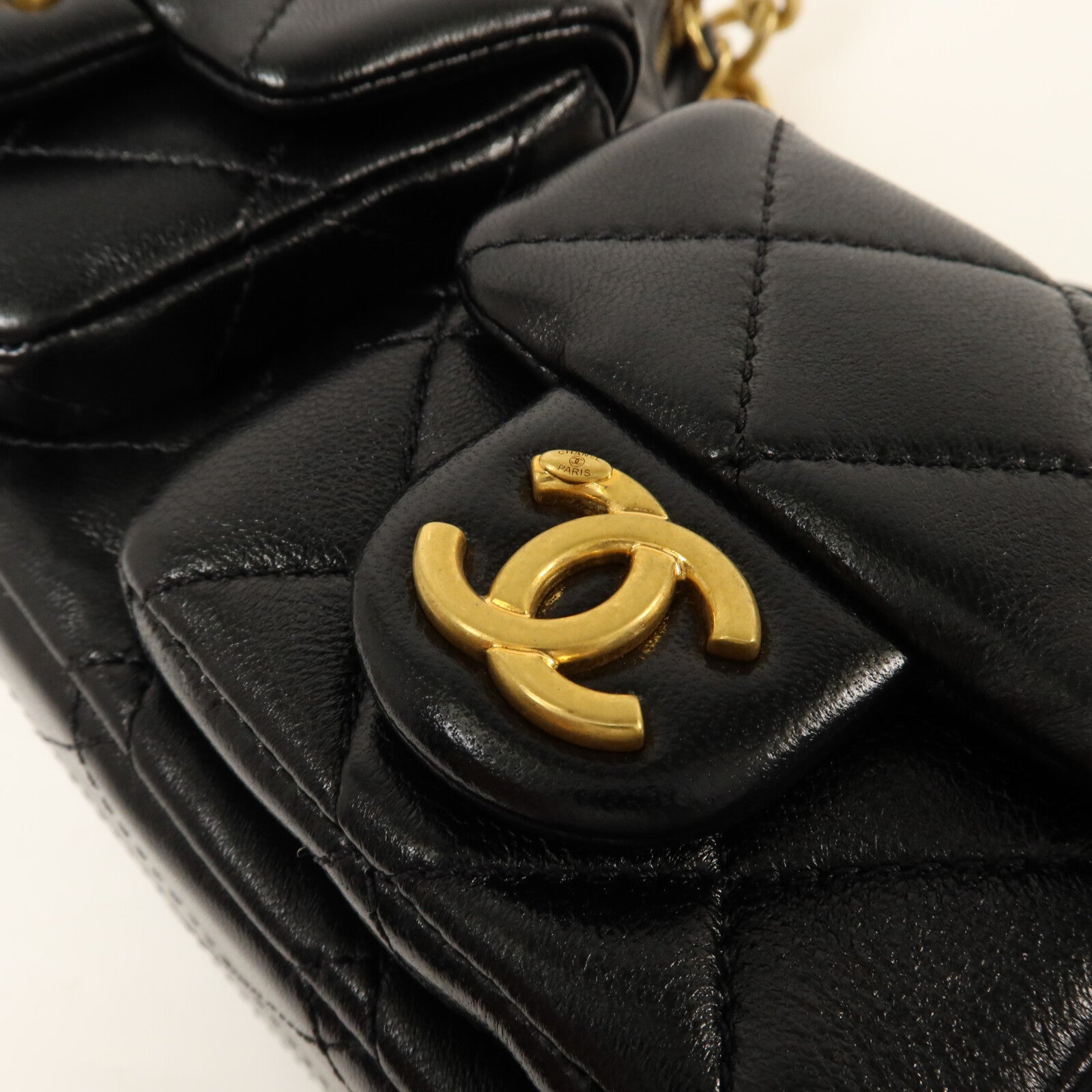 CHANEL 羊皮皮革25C Hobo Bag鏈帶肩背袋