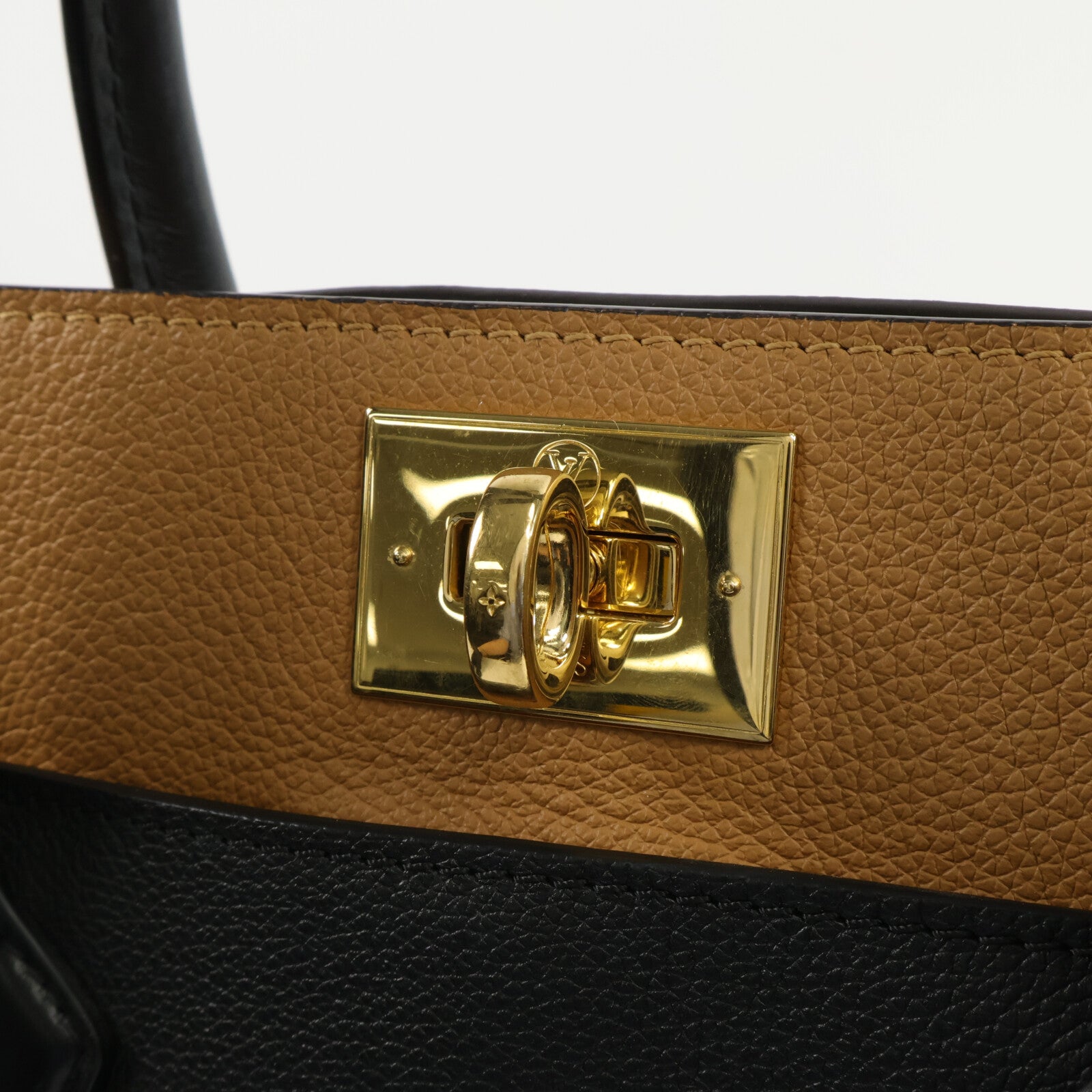 LOUIS VUITTON Monogram/牛皮皮革On My Side MM手挽肩背兩用袋