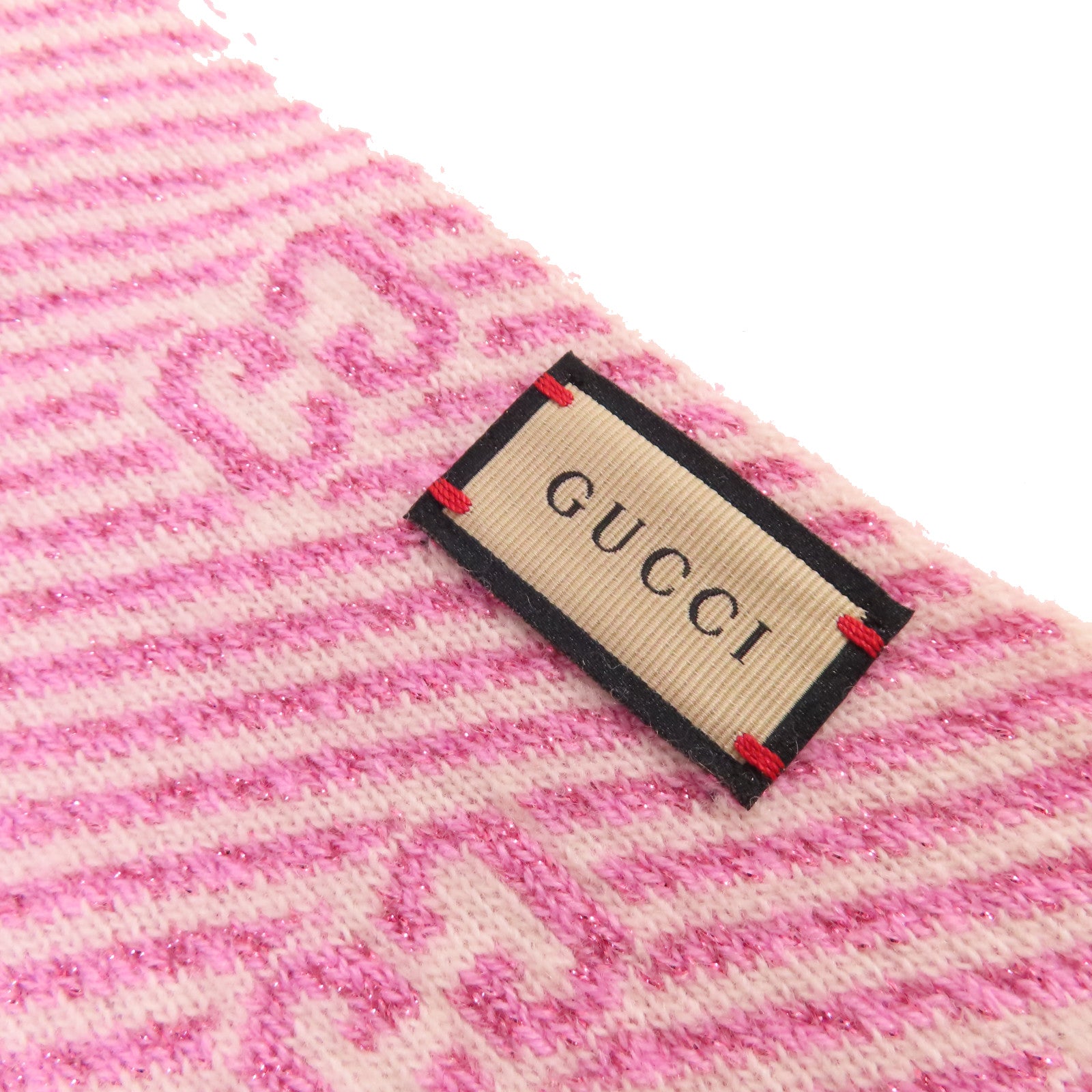 GUCCI 羊絨/羊毛Scarf圍巾粉紅色