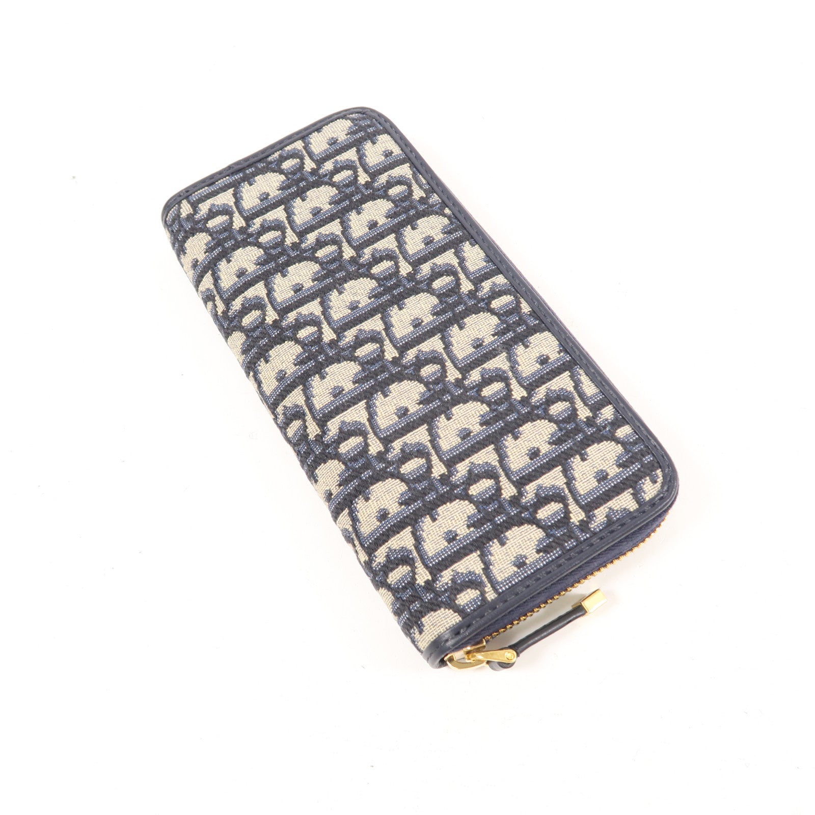 Dior 帆布30 Montaigne Voyageur金扣長錢包