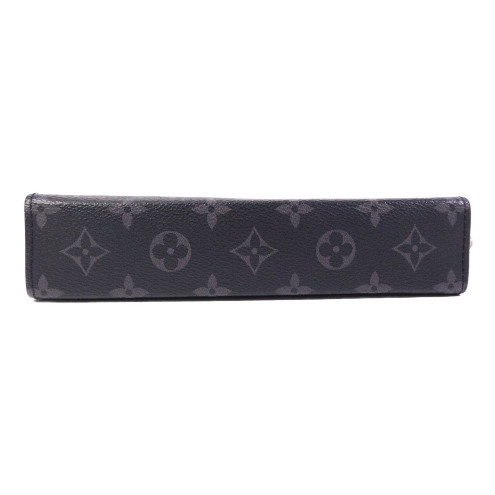 LOUIS VUITTON Monogram Eclipse Gaston銀扣肩背袋
