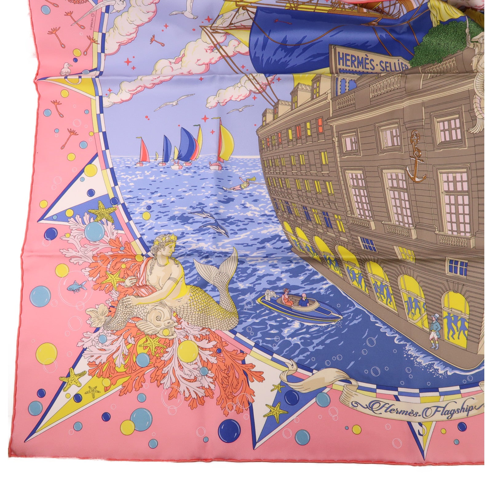 HERMES 絲質Scarf 90X90絲巾