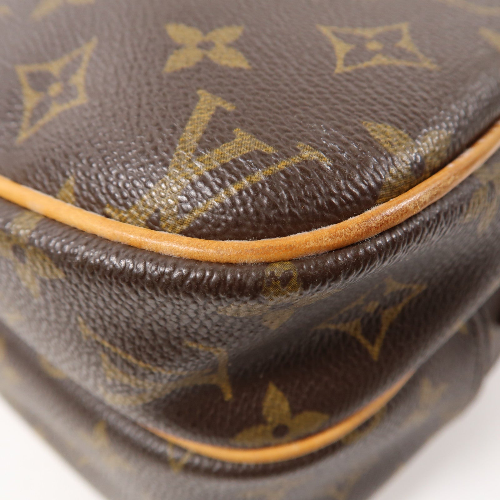 LOUIS VUITTON 【激減優惠】Monogram Reporter金扣肩背袋啡色
