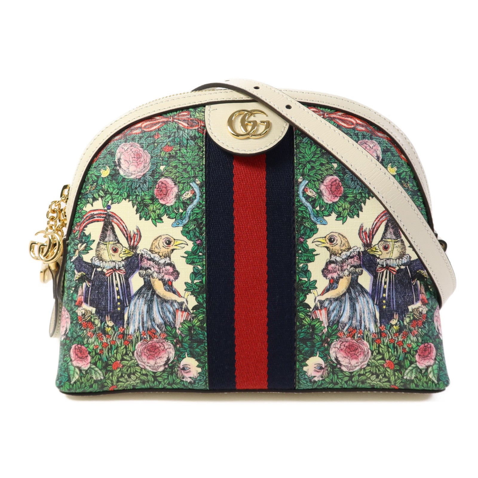 GUCCI 塗層帆布Ophidia GG Shoulder Bag金扣肩背袋
