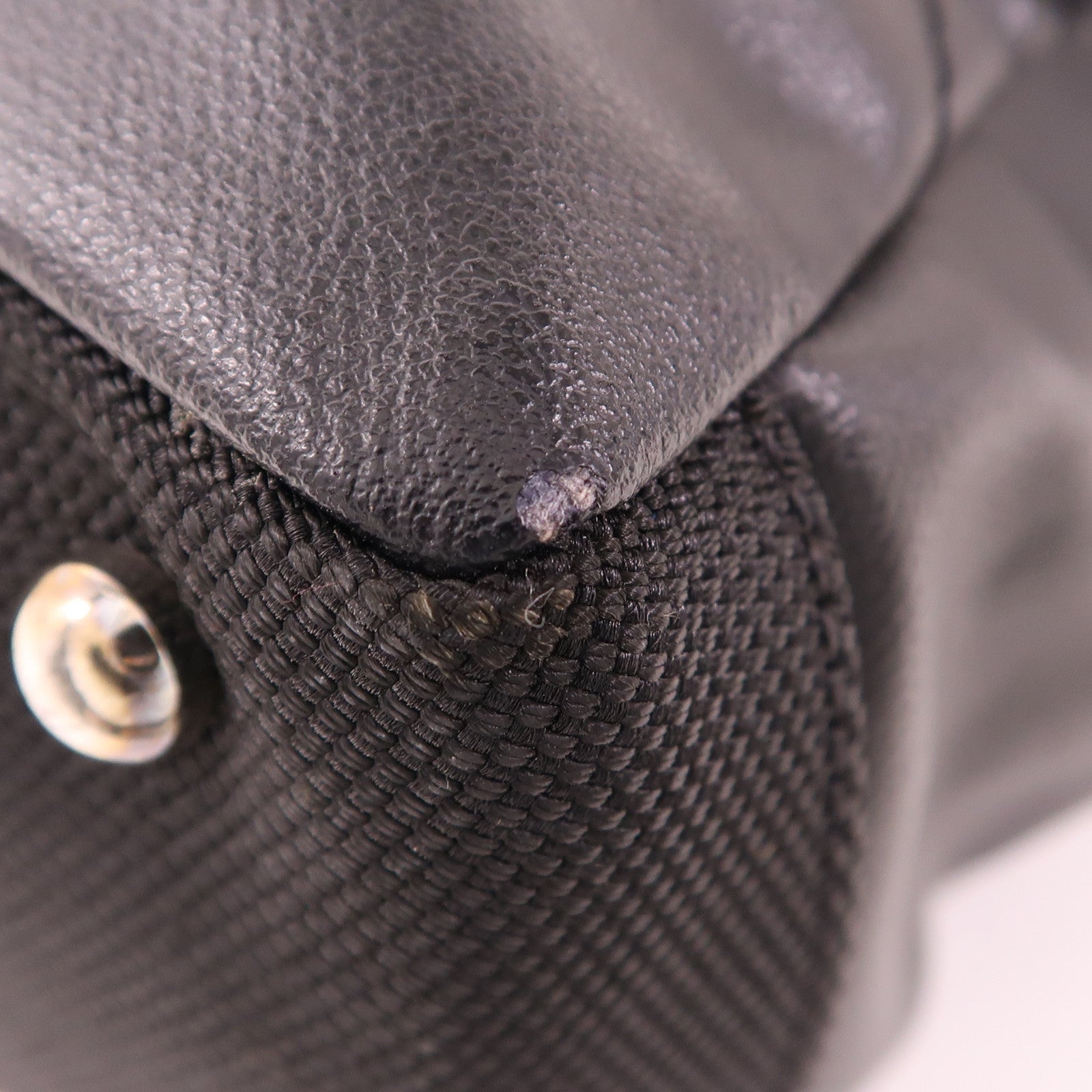 CHANEL 牛皮皮革Handbag銀扣手挽袋