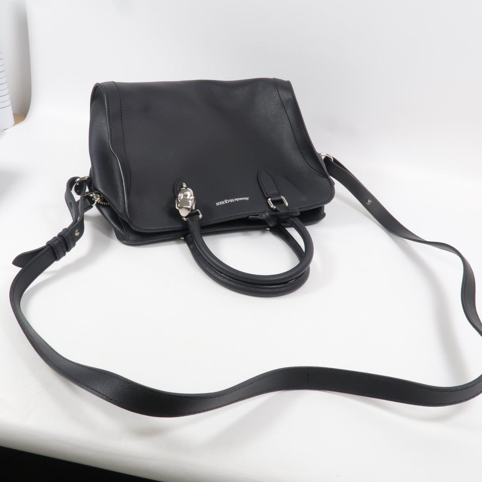 SELECTION 牛皮皮革Alexander McQueen Bag手挽肩背兩用袋