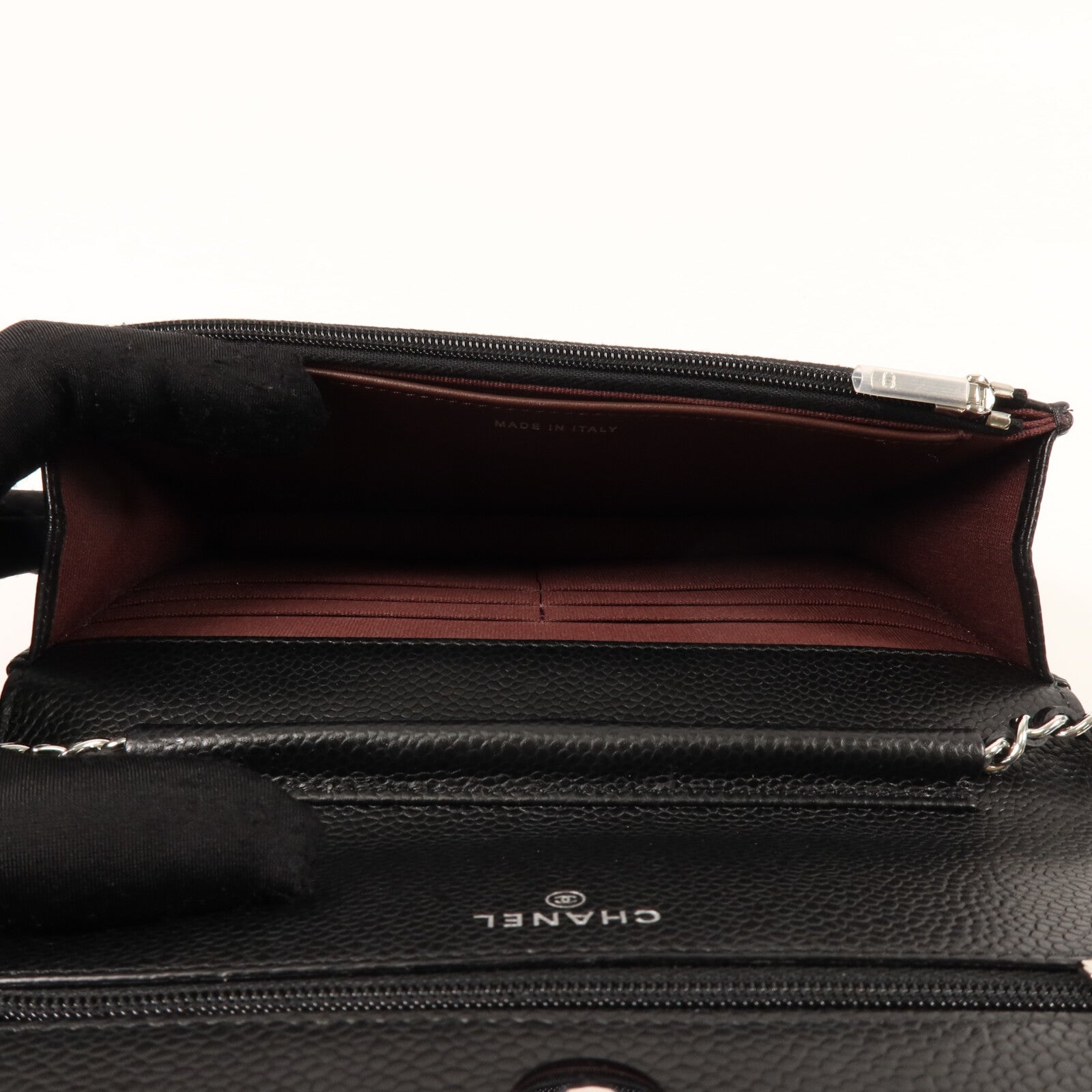 CHANEL 牛皮皮革WOC Wallet On Chain鏈帶肩背袋