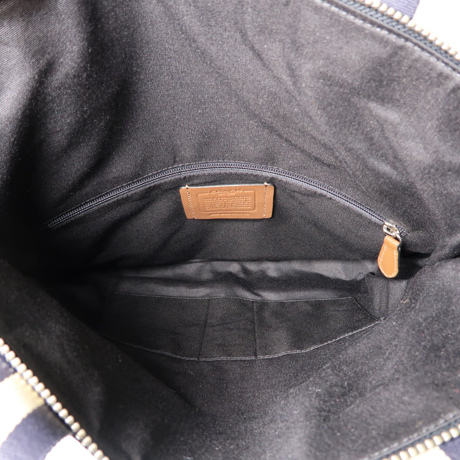 COACH 【激減優惠】牛皮皮革2 Way Shoulder銀扣手挽肩背兩用袋啡色