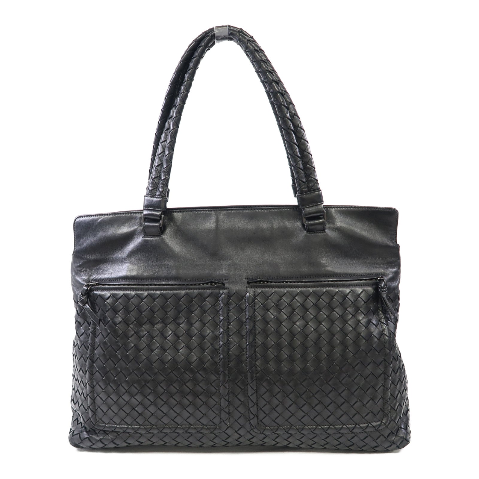 BOTTEGA VENETA 織紋牛皮皮革Shoulder Bag肩背袋黑色