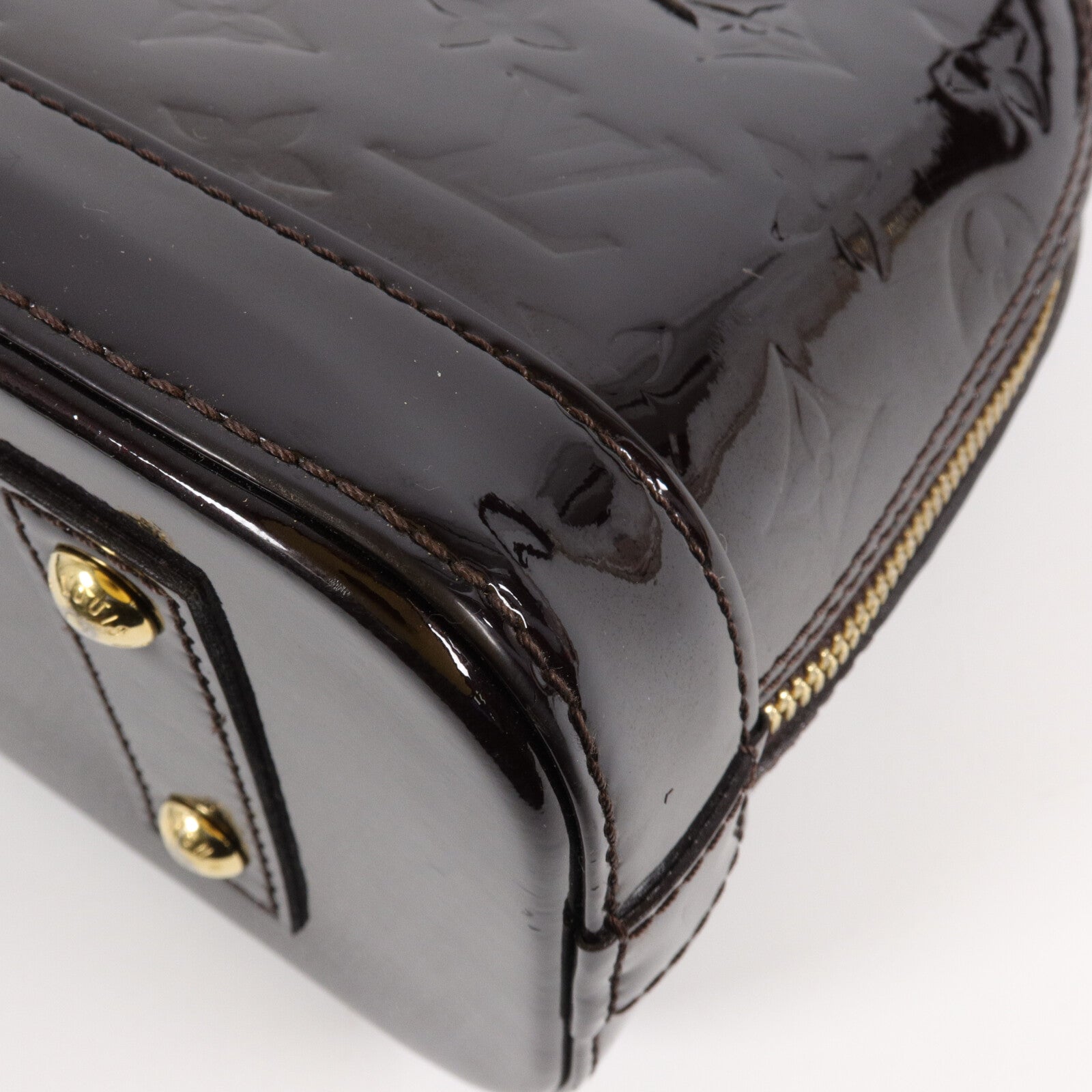 LOUIS VUITTON Monogram Vernis Alma BB手挽肩背兩用袋