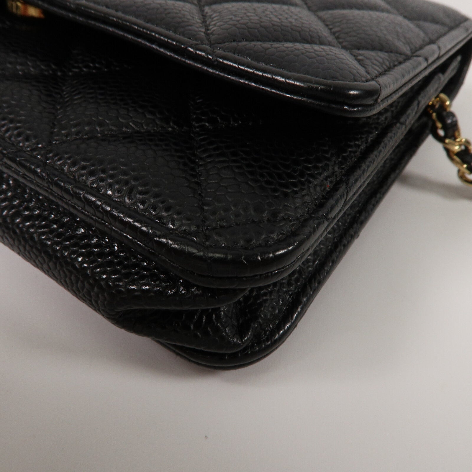 CHANEL 牛皮皮革WOC Wallet On Chain鏈帶肩背袋