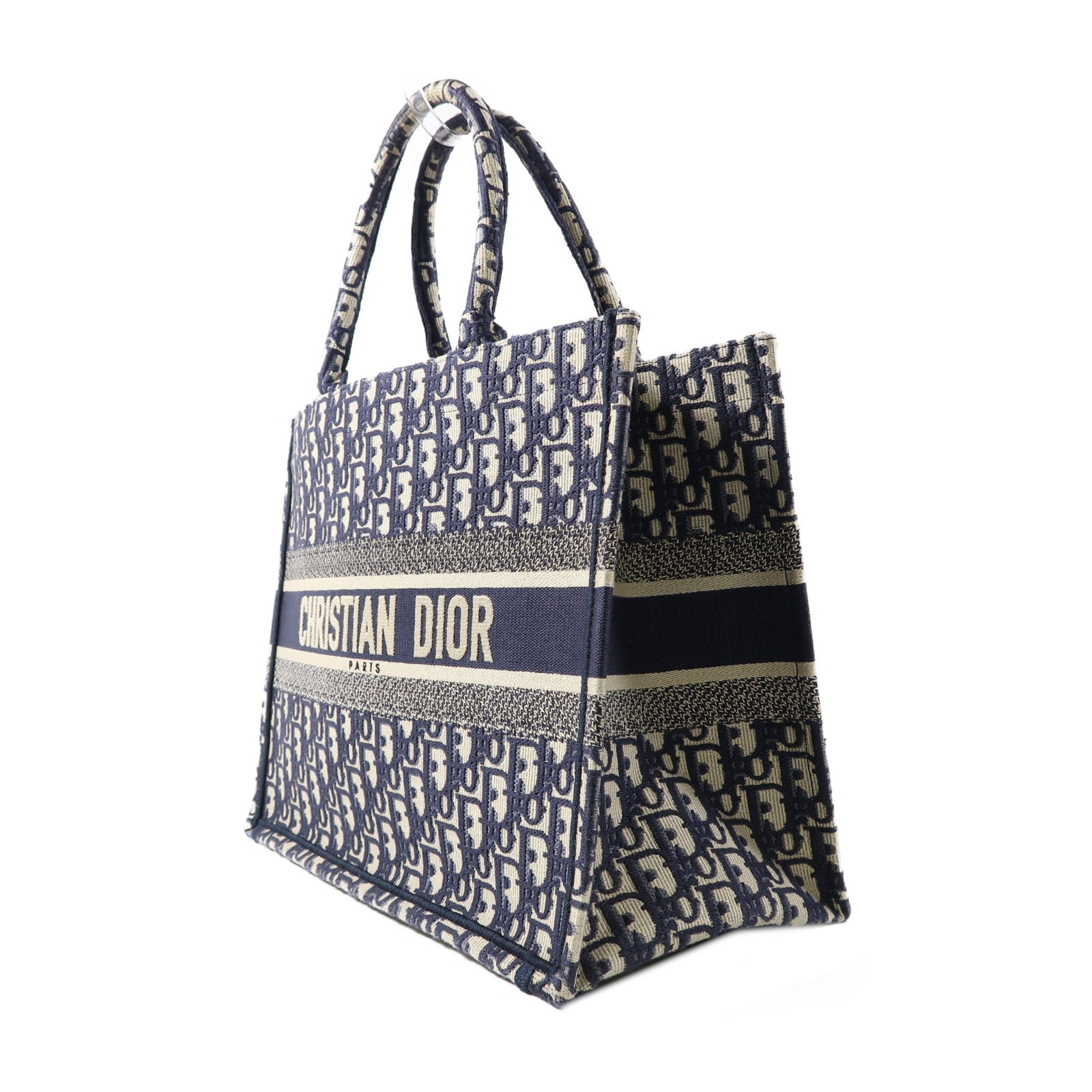 Dior 帆布Book Tote手挽袋深藍色/米色