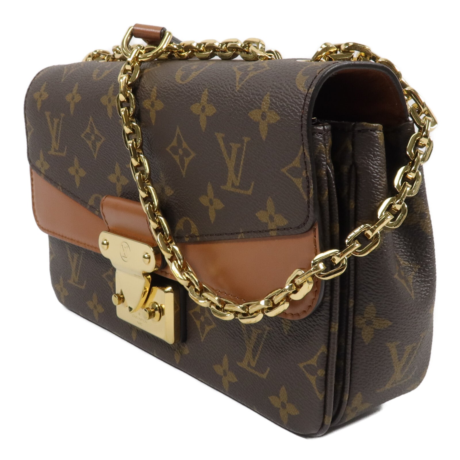 LOUIS VUITTON Monogram Marceau鏈帶肩背袋
