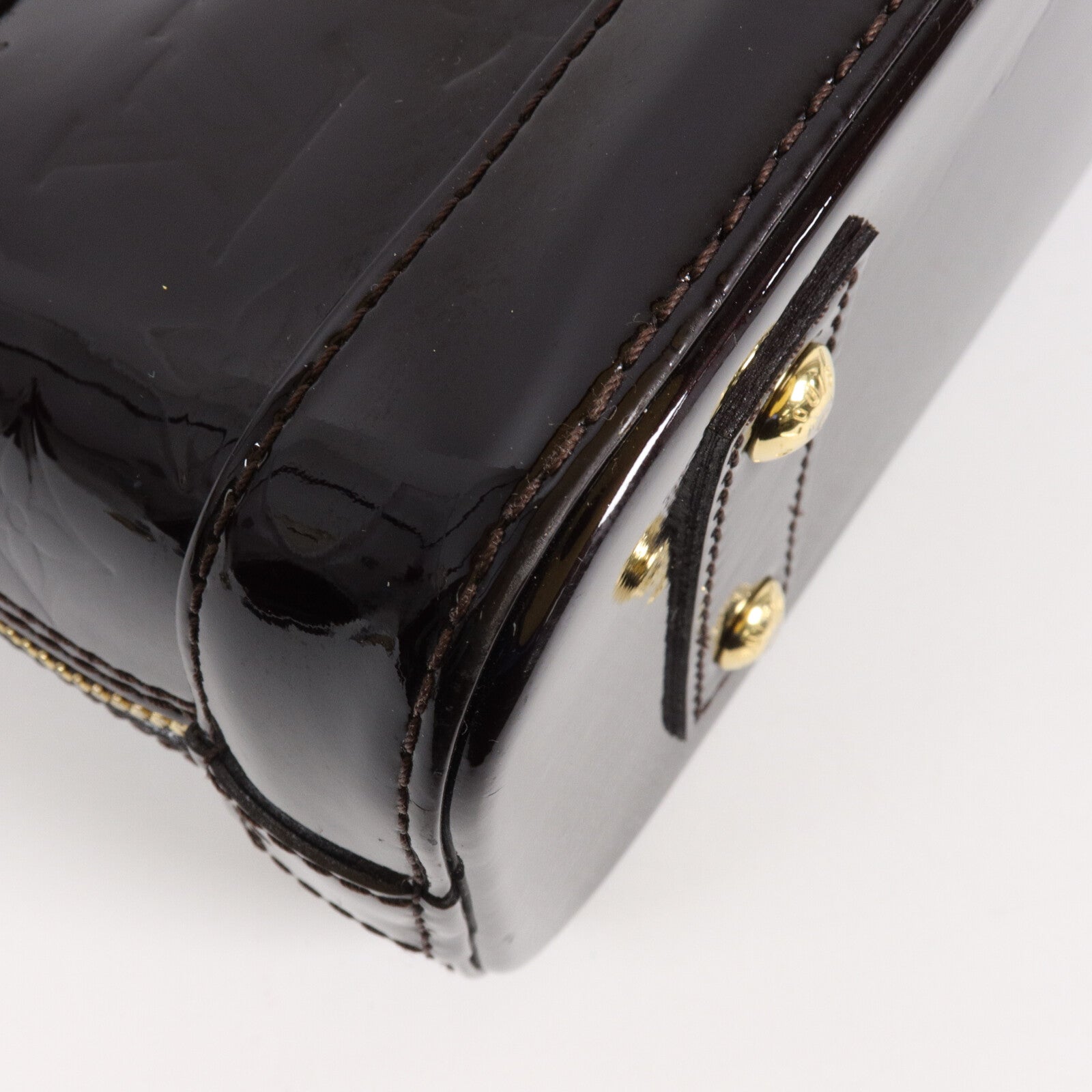 LOUIS VUITTON Monogram Vernis Alma BB手挽肩背兩用袋