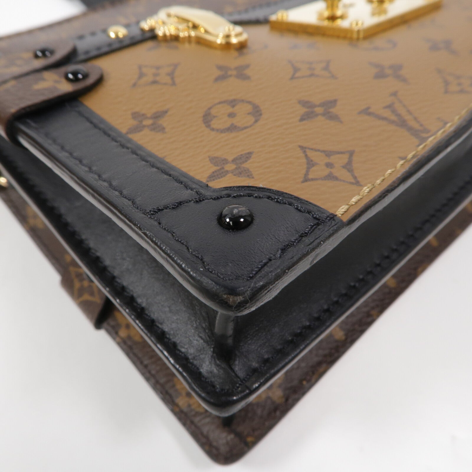 LOUIS VUITTON Monogram Reverse Trunk Clutch肩背袋