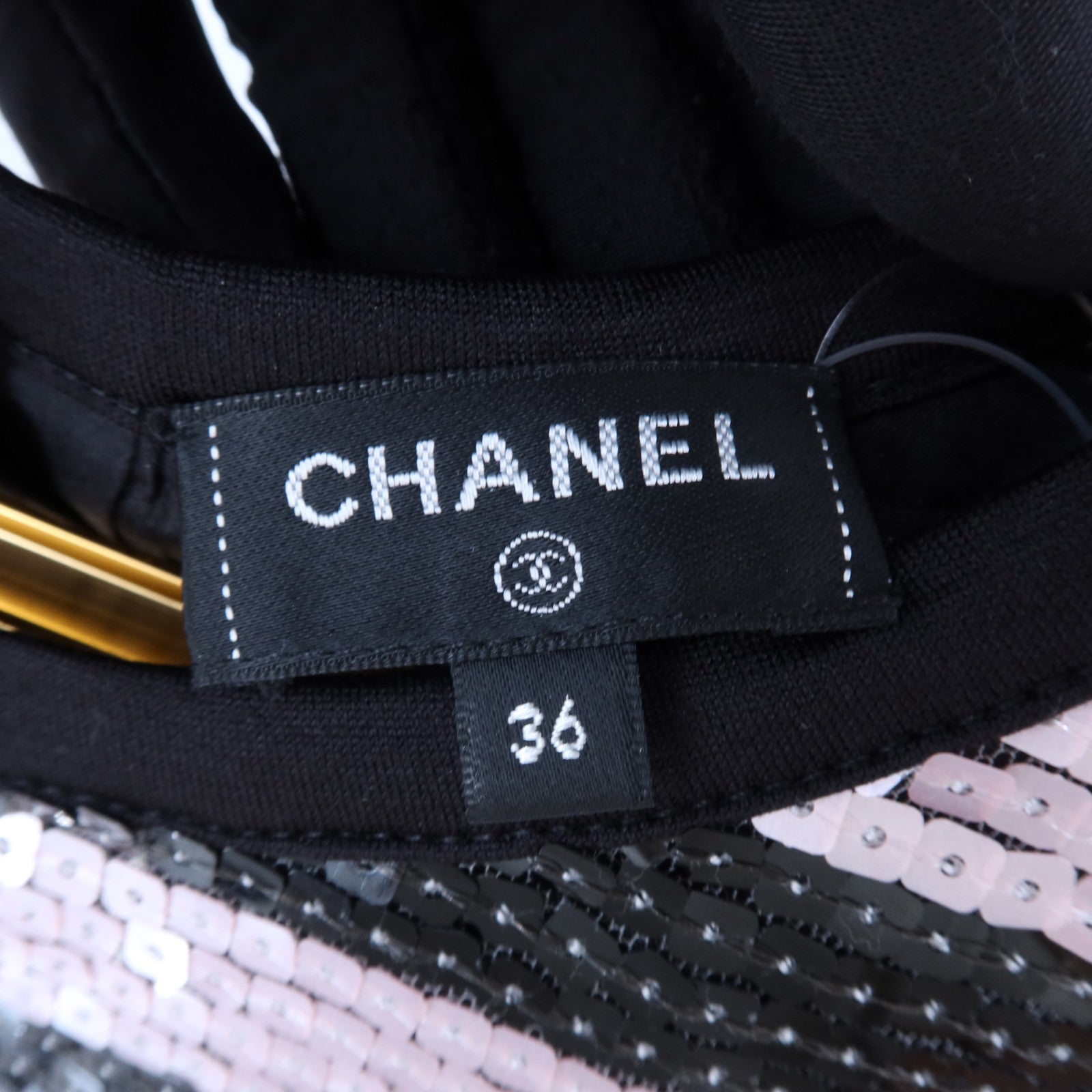 CHANEL Polyester/Polyamide Sequins Top上衣