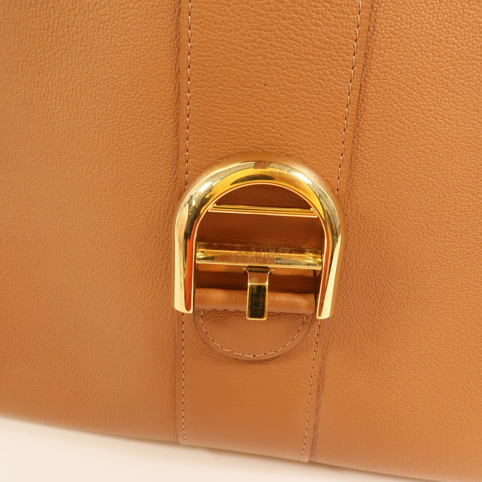 Delvaux 【激減優惠】牛皮皮革Brillant MM金扣手挽肩背兩用袋
