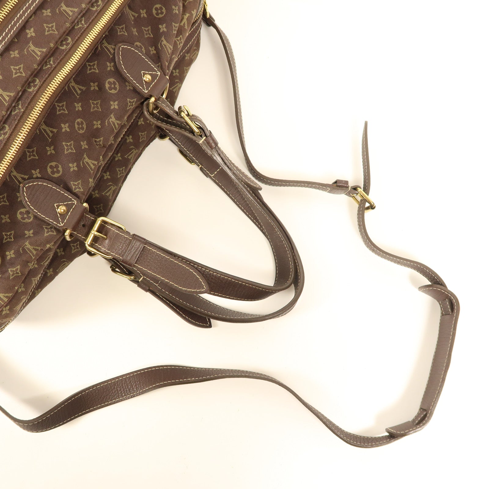 LOUIS VUITTON Monogram Mini Lin Sac A Langer Diaper金扣手挽肩背兩用袋