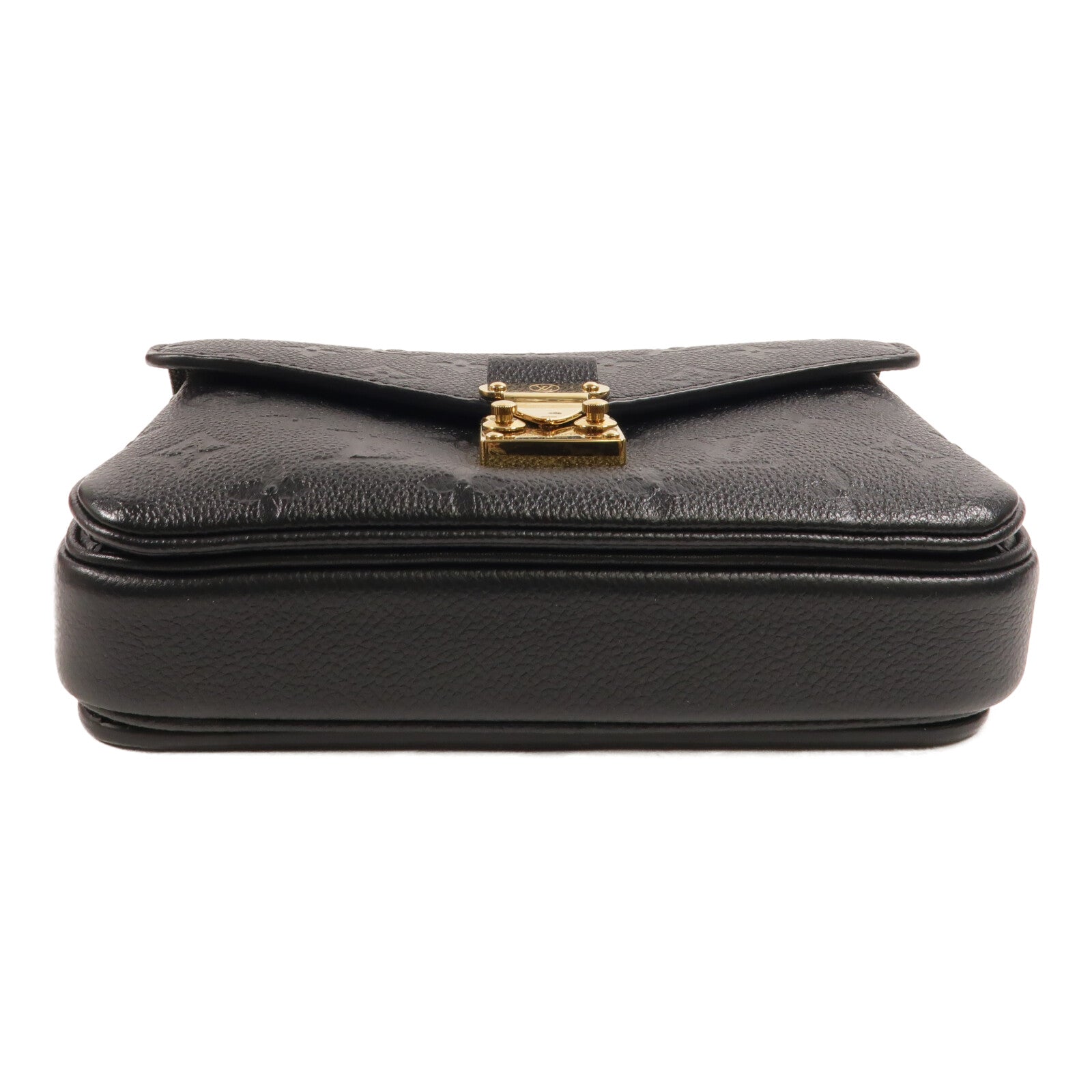 LOUIS VUITTON Monogram Empreinte Pochette Metis East West鏈帶手挽肩背兩用袋