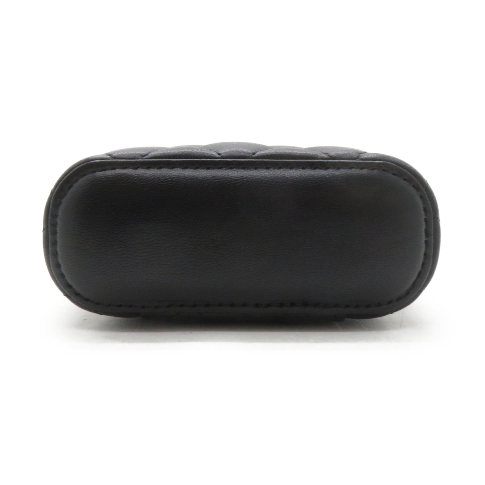 CHANEL 【激減優惠】菱格羊皮皮革Vanity Case金扣鏈帶肩背袋黑色