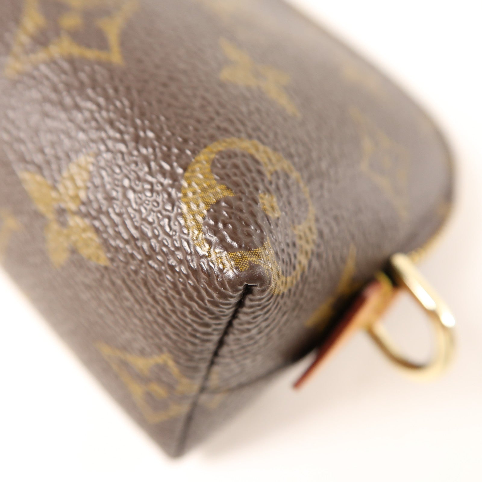 LOUIS VUITTON Monogram Cosmetic Pouch手拿包棕色