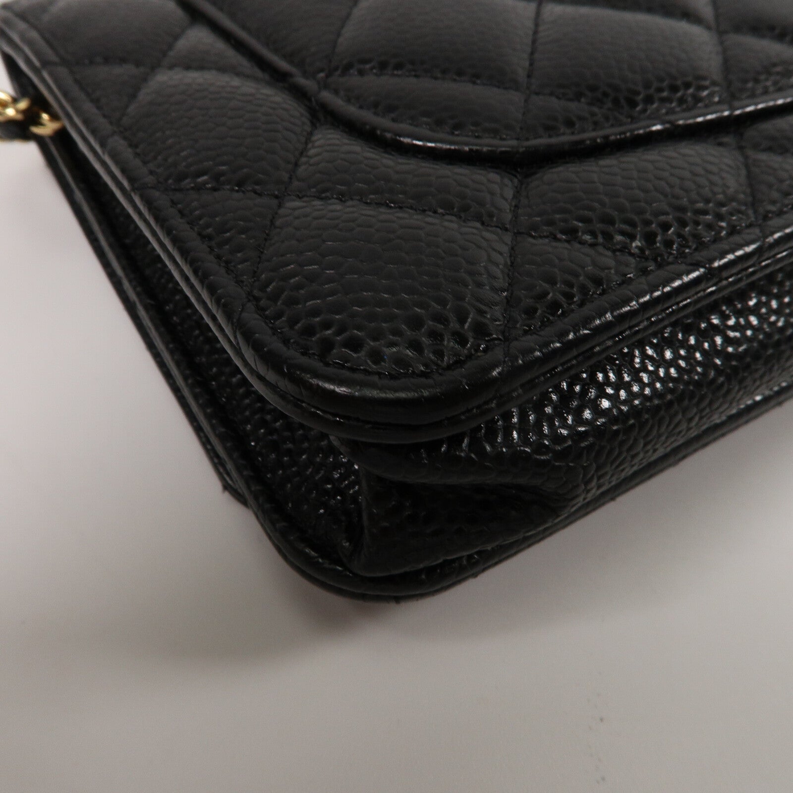 CHANEL 牛皮皮革WOC Wallet On Chain鏈帶肩背袋