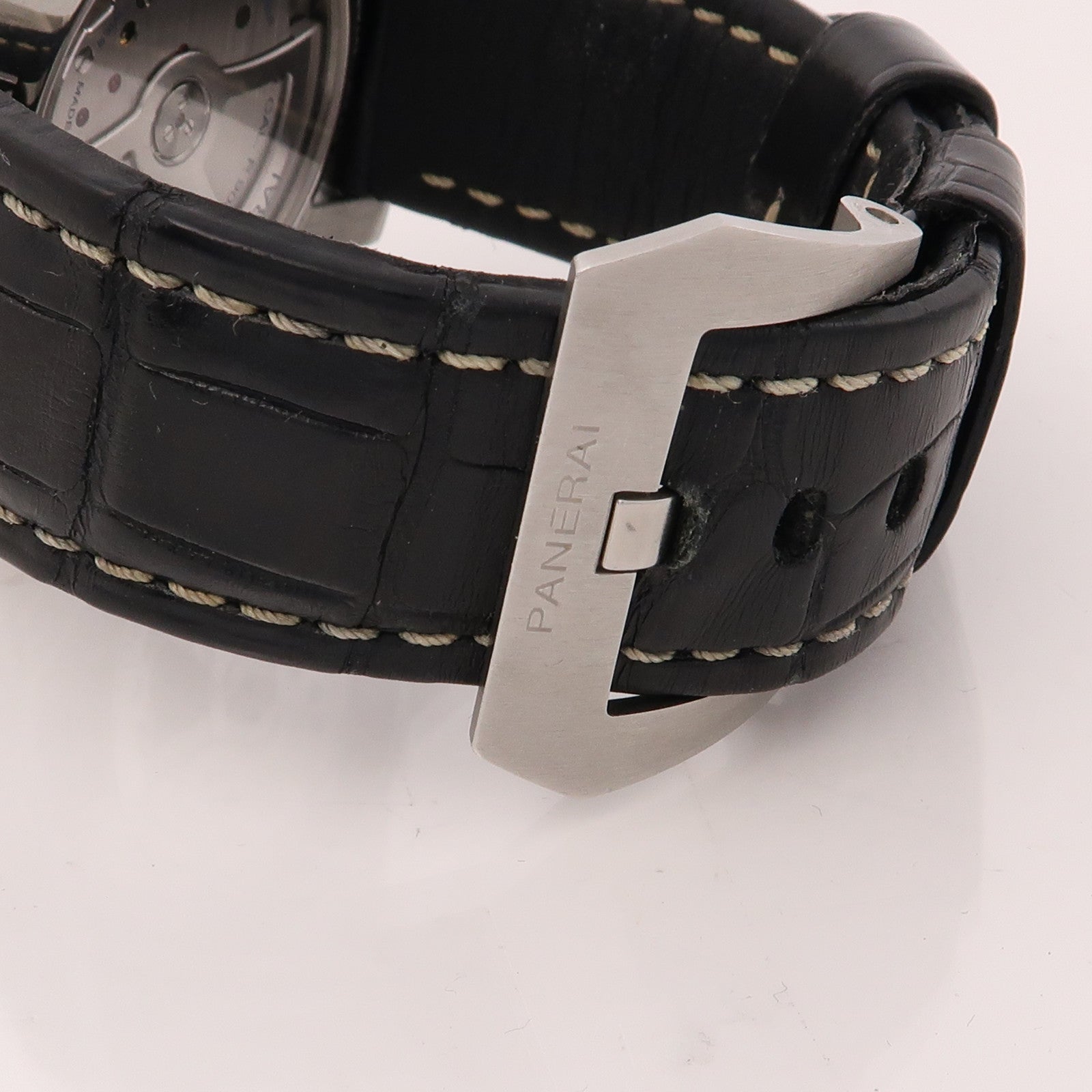 PANERAI Luminor Marina 1950不鏽鋼/皮革帶手錶自動機芯黑色