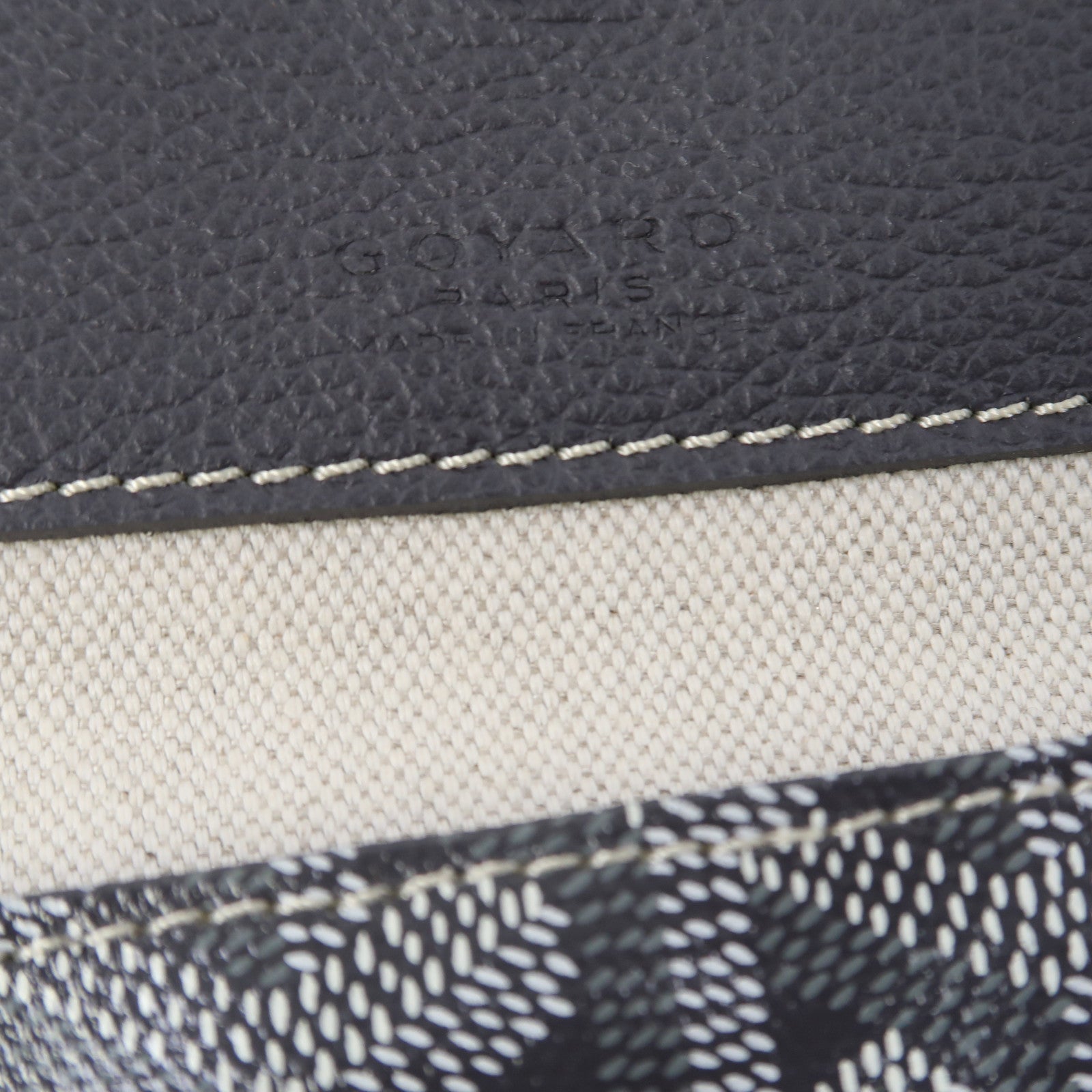 GOYARD 塗層帆布Saint Louis銀扣手挽袋灰色