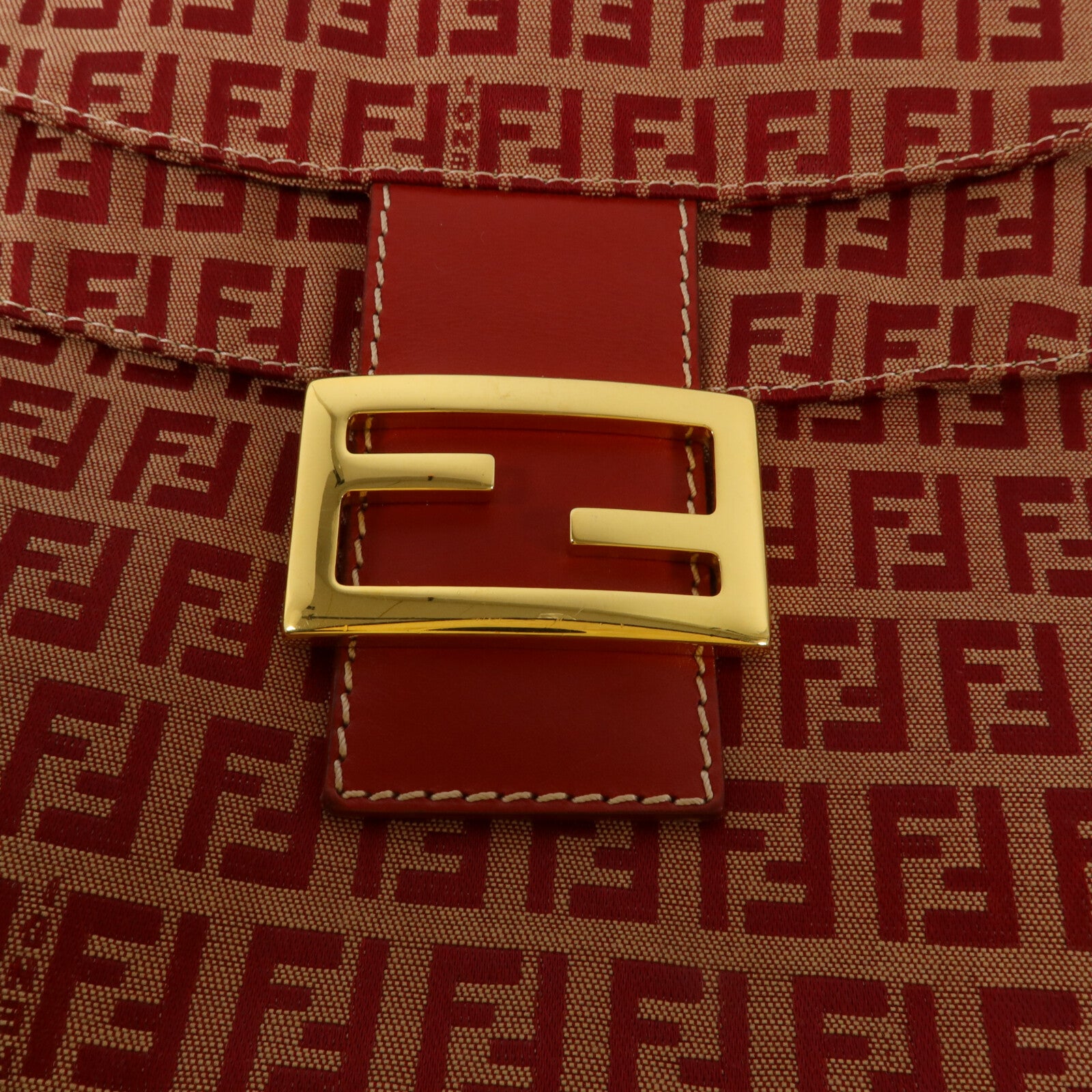 FENDI 帆布Mamma Baguette Bag肩背袋