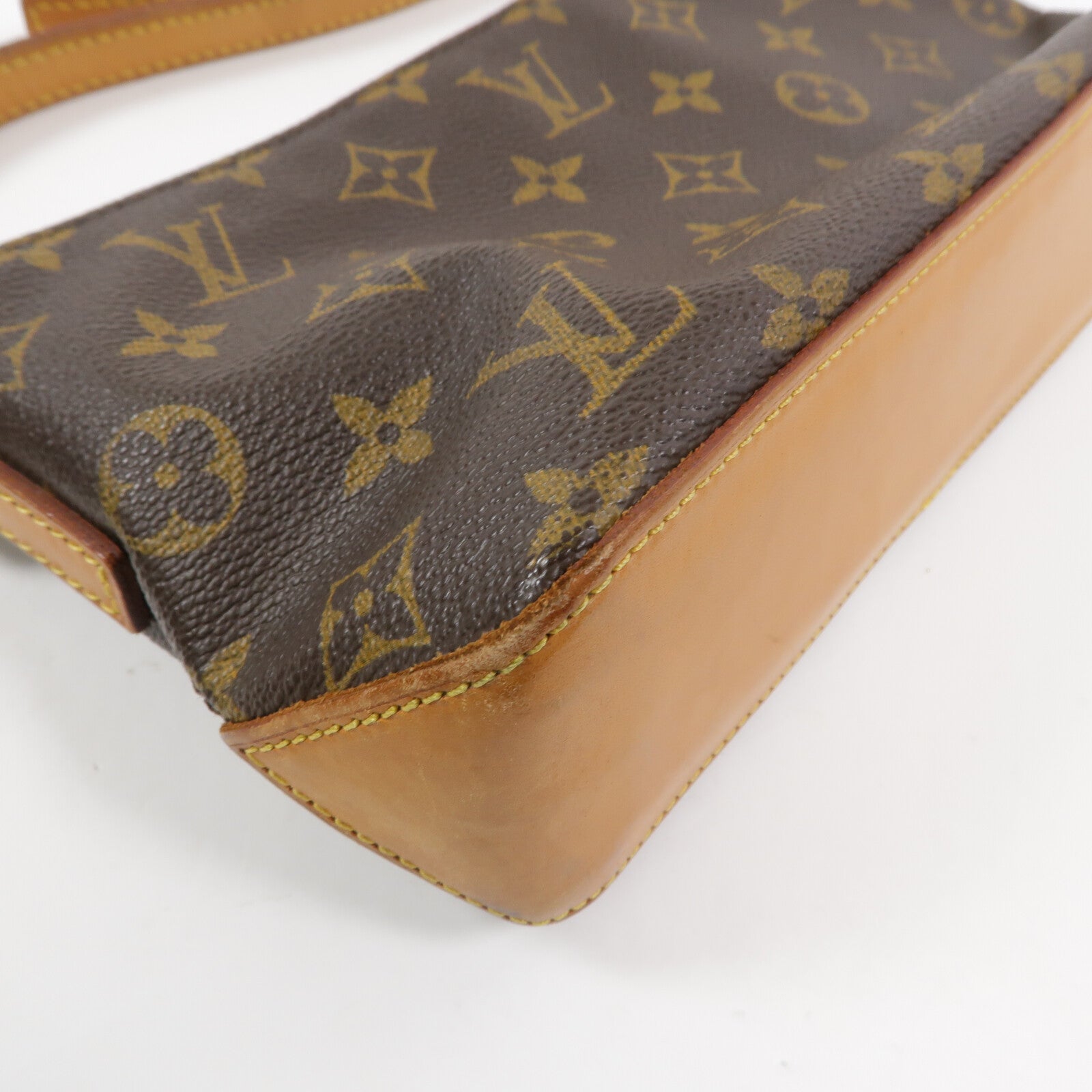 LOUIS VUITTON Monogram Trotteur肩背袋棕色