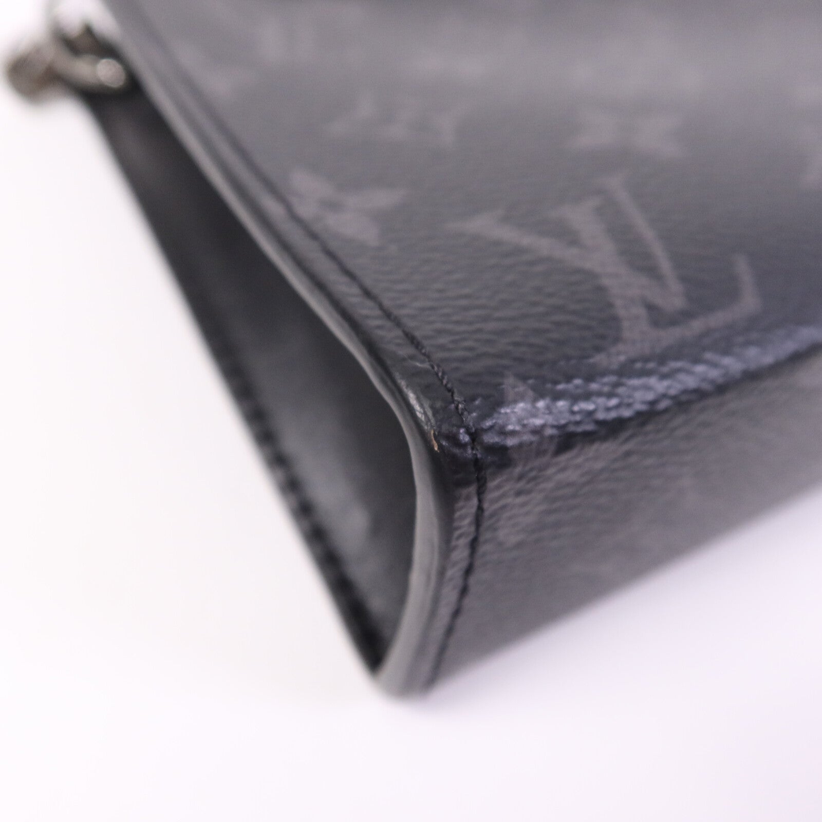 LOUIS VUITTON Monogram Eclipse Gaston銀扣肩背袋