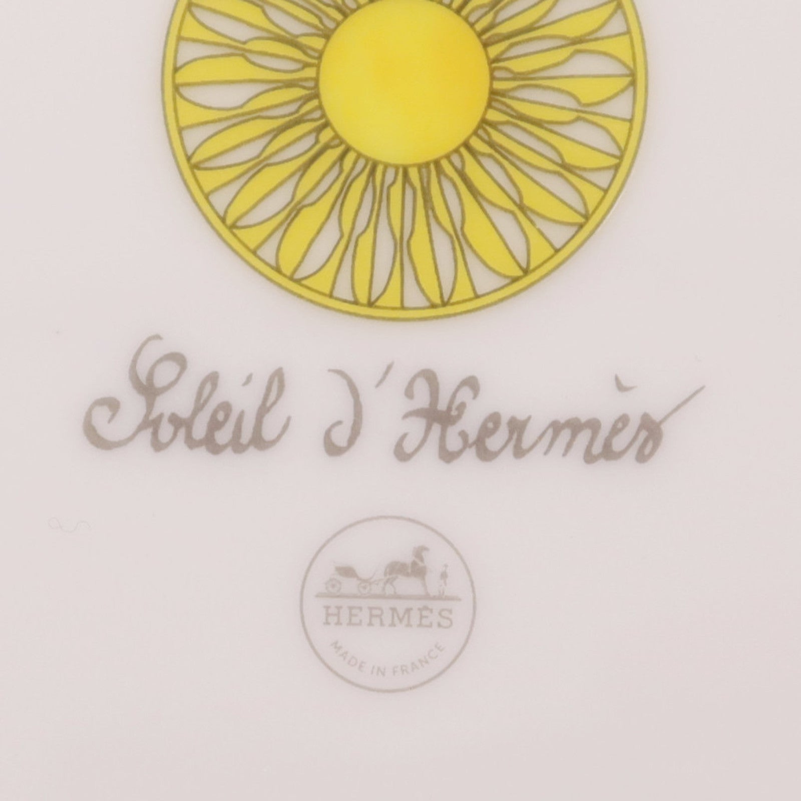 HERMES 陶瓷Soleil d'Hermes presentation Plate x2pcs陶瓷展示盤套裝