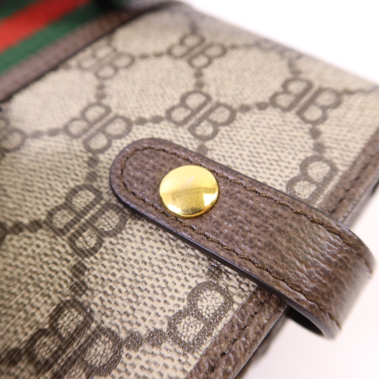 GUCCI 【激減優惠】塗層帆布Gucci x Balenciaga The Hacker Mini Bag金扣肩背袋