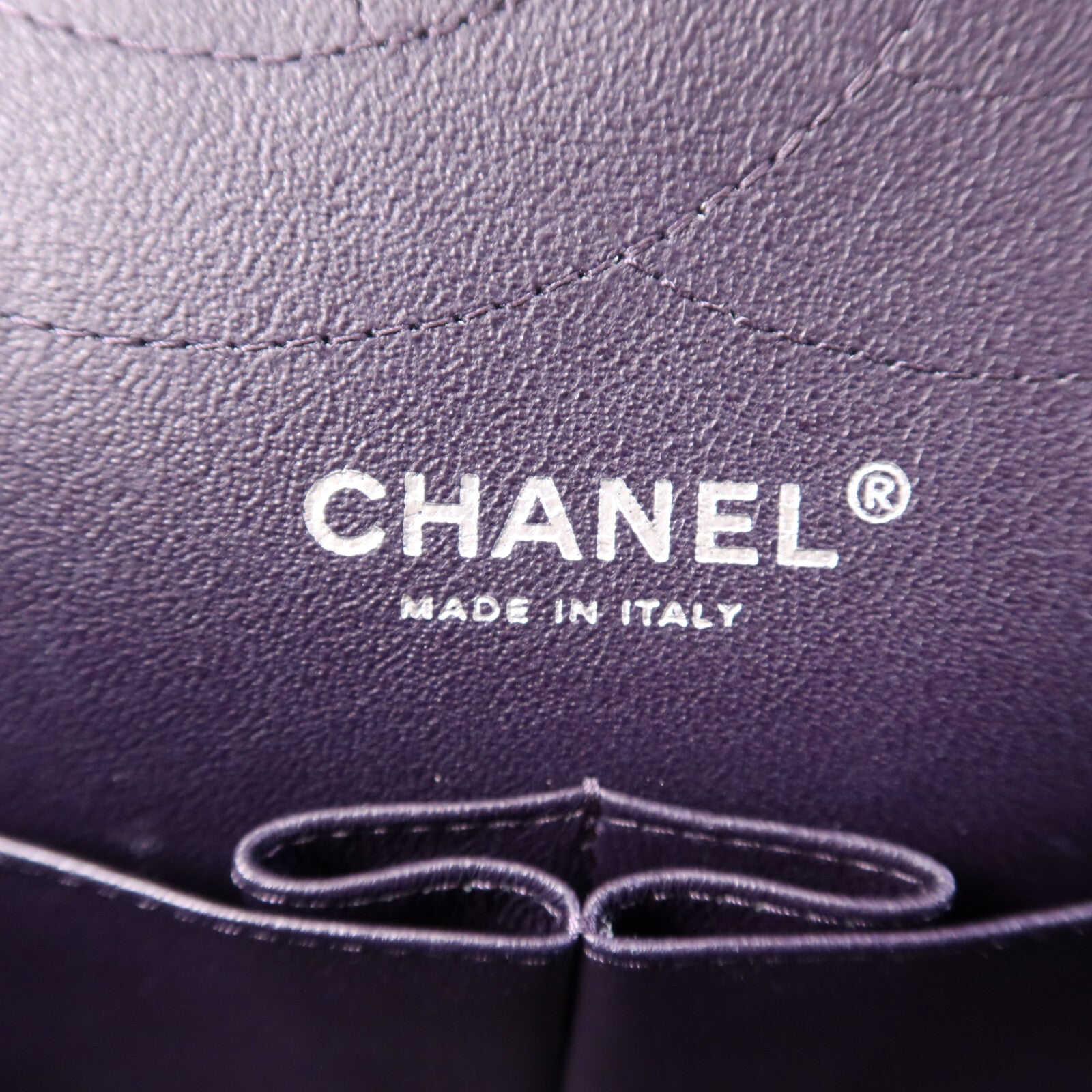 CHANEL 羊皮皮革Chanel 2.55 Large銀扣鏈帶肩背袋