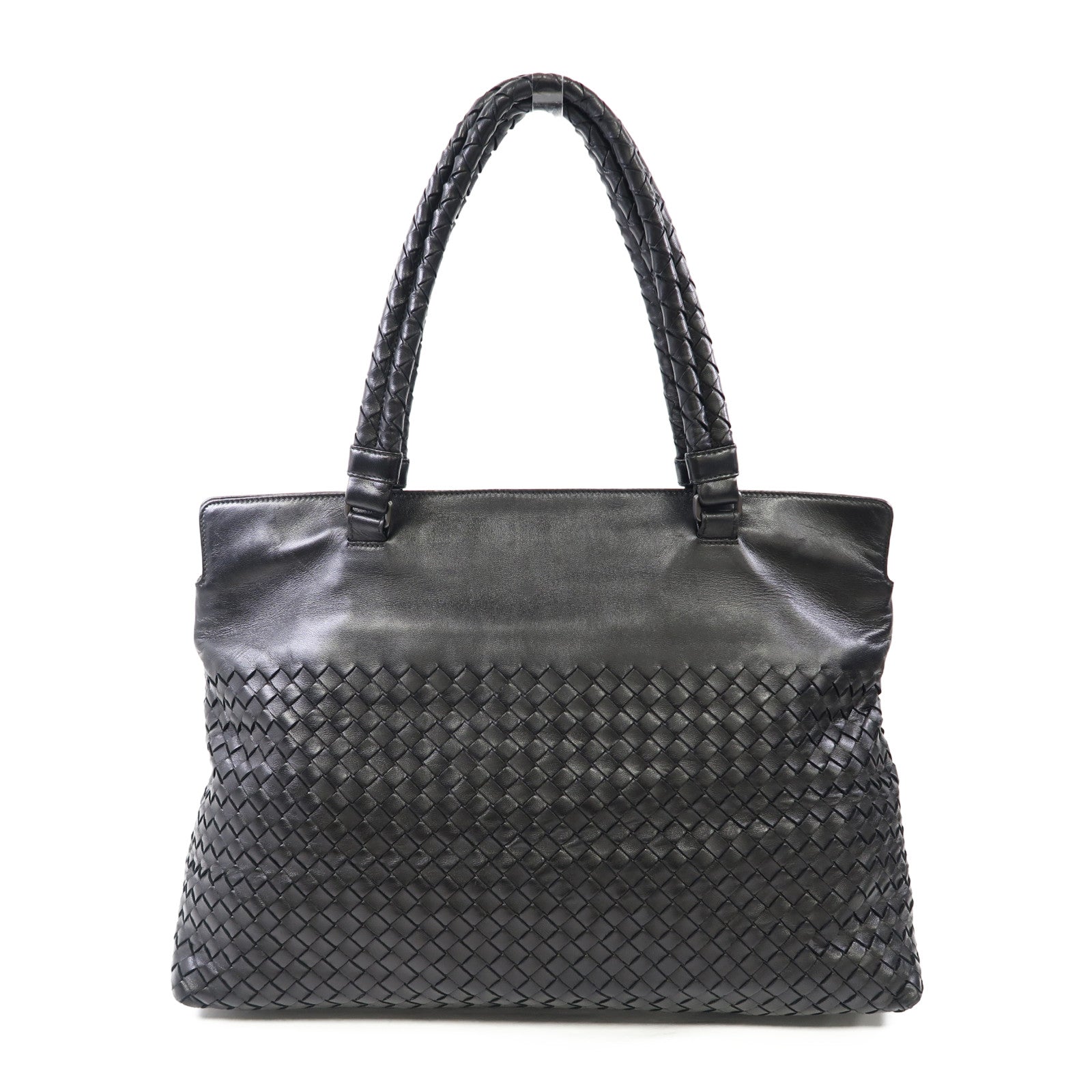 BOTTEGA VENETA 織紋牛皮皮革Shoulder Bag肩背袋黑色