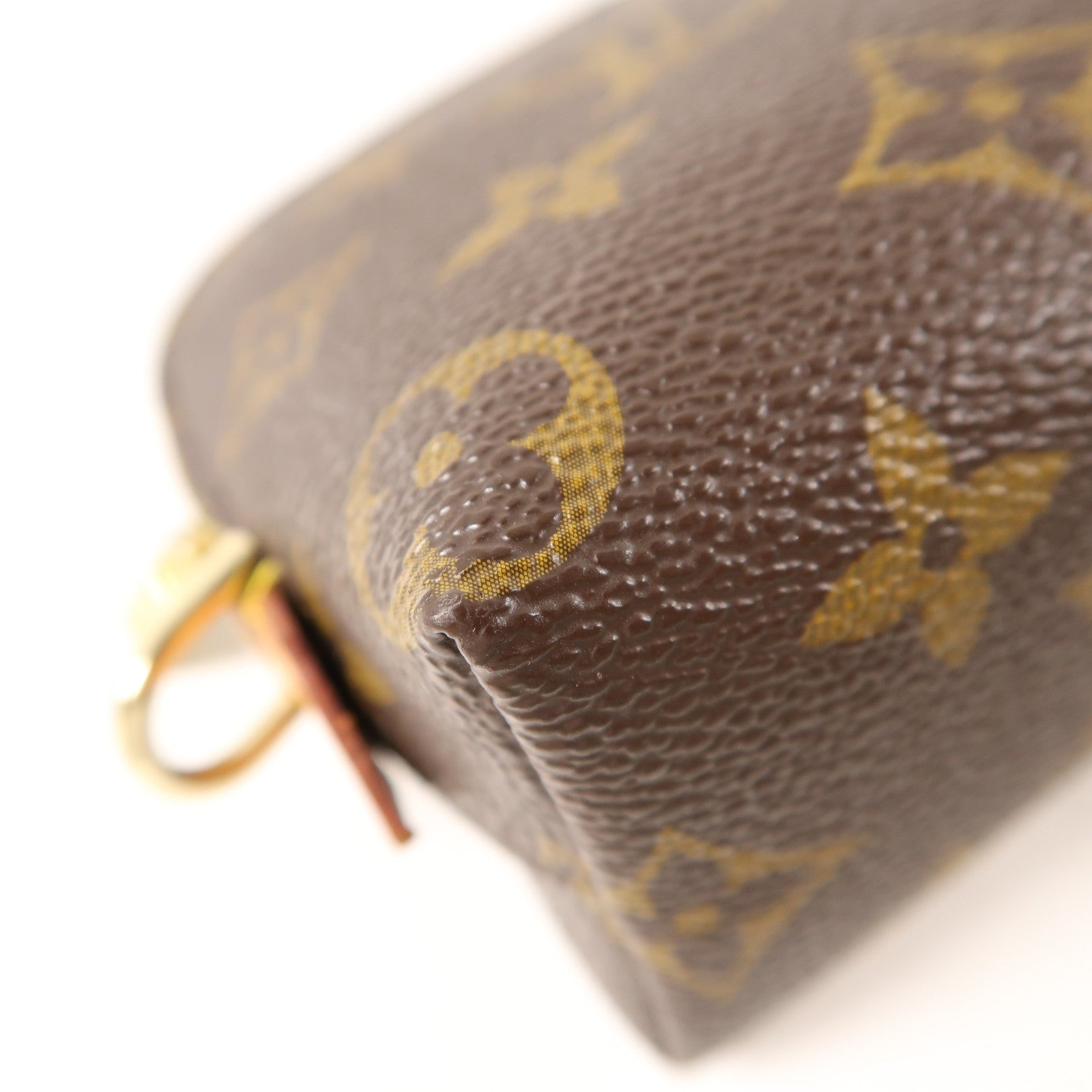 LOUIS VUITTON Monogram Cosmetic Pouch手拿包棕色