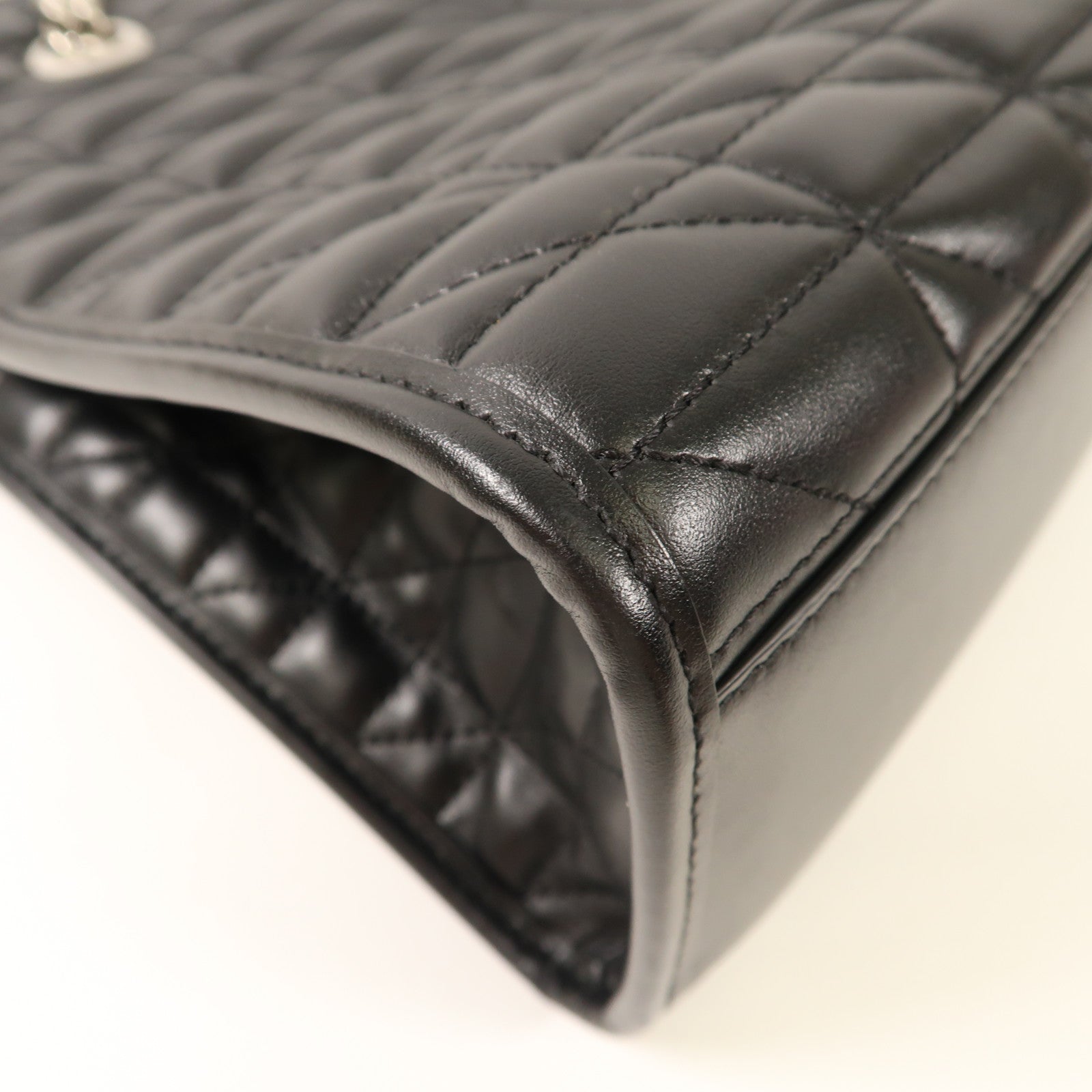 GUCCI 【激減優惠】牛皮皮革GG Marmont Tote Bag銀扣鏈帶手挽袋