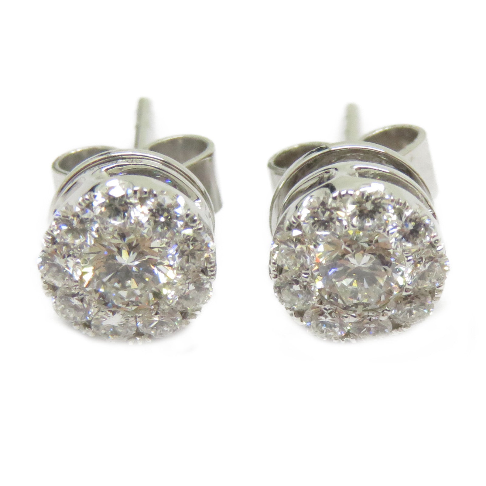 JEWELRY 18K白金Diamond Earrings 0.151/0.151ct鑽石耳環
