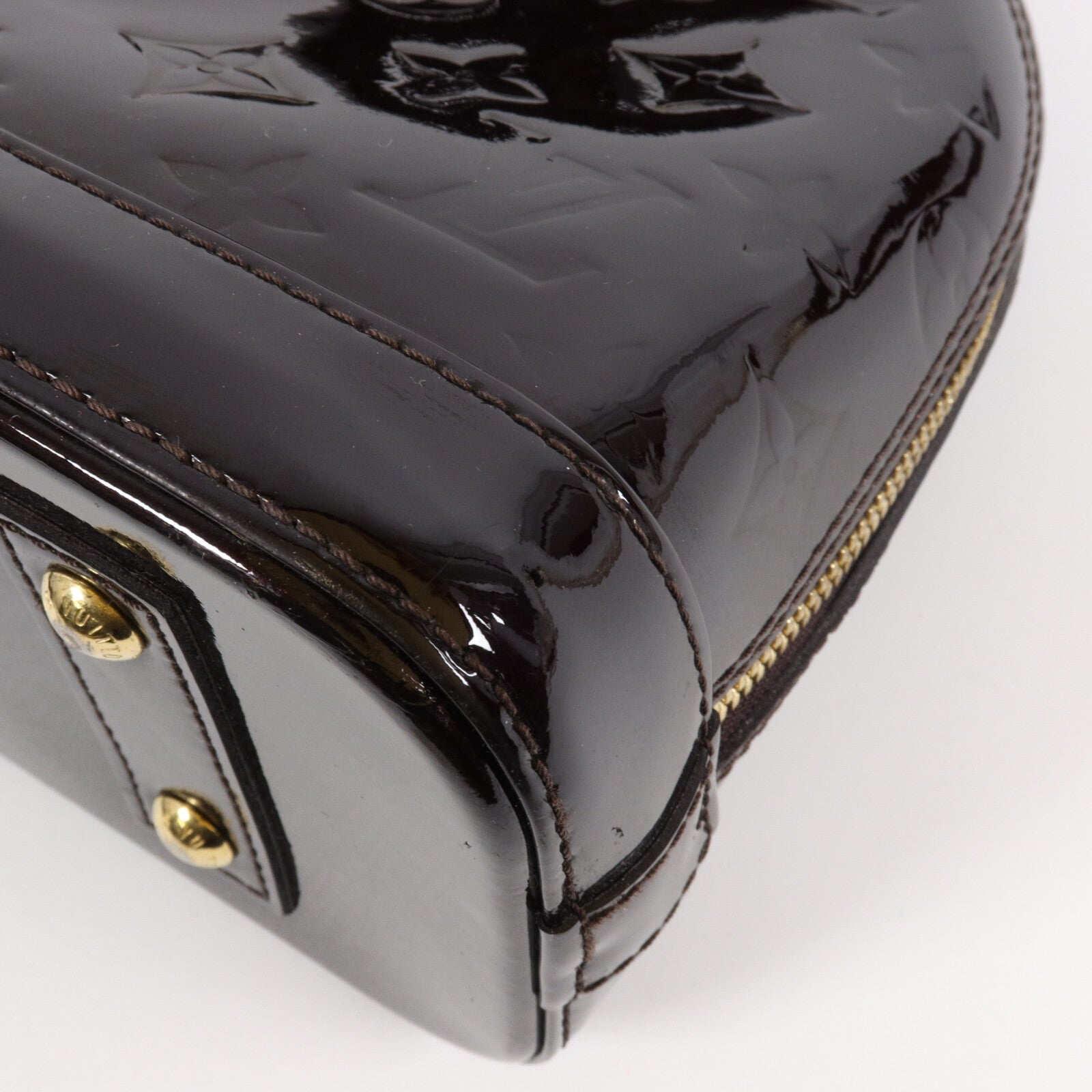 LOUIS VUITTON Monogram Vernis Alma BB手挽肩背兩用袋
