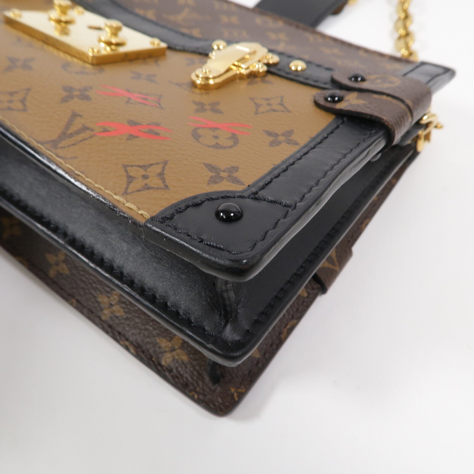 LOUIS VUITTON Monogram Reverse Trunk Clutch肩背袋
