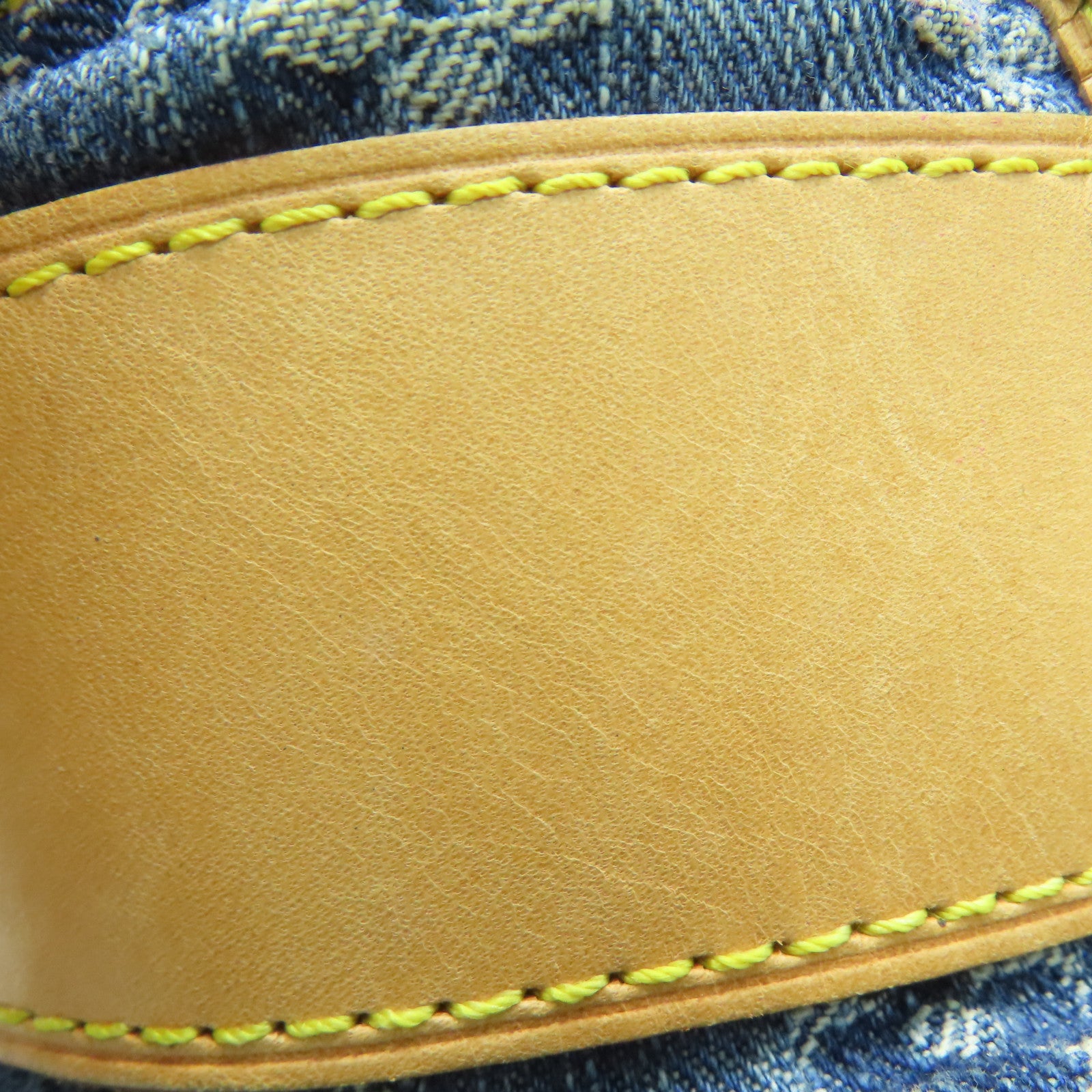 LOUIS VUITTON Monogram DenimFlat Shopper Tote金扣手挽袋蓝色