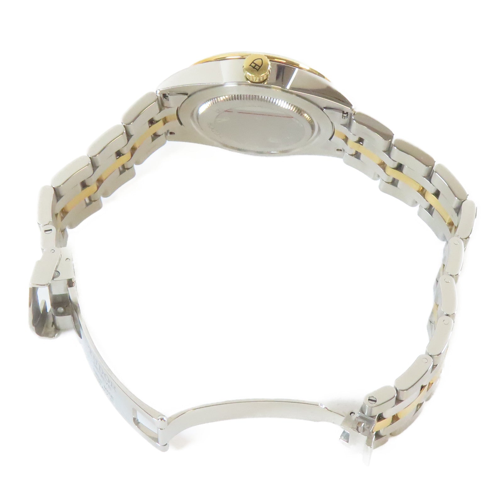 TUDOR Glamour Date不鏽鋼/18K黃金手錶自動機芯金色