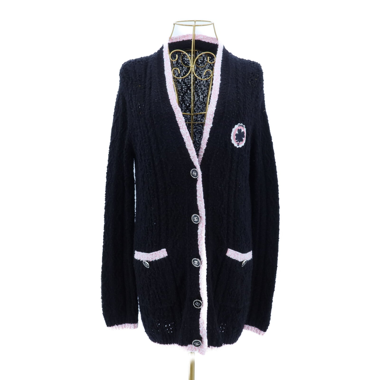 CHANEL Cotton/Cashmere/Polyamide Cardigan針織