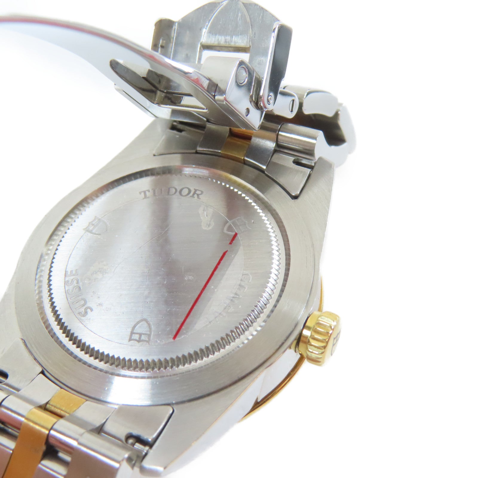 TUDOR Glamour Date不鏽鋼/18K黃金手錶自動機芯金色