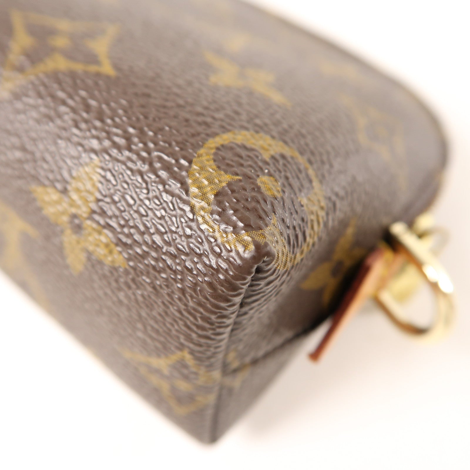 LOUIS VUITTON Monogram Cosmetic Pouch手拿包棕色